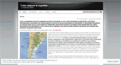 Desktop Screenshot of emigrareinargentina.wordpress.com