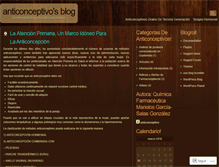 Tablet Screenshot of anticonceptivo.wordpress.com