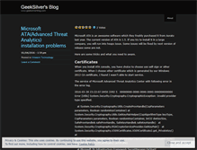 Tablet Screenshot of geeksilver.wordpress.com