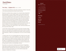 Tablet Screenshot of davidbates.wordpress.com