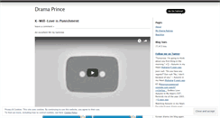 Desktop Screenshot of dramaprince.wordpress.com