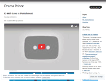 Tablet Screenshot of dramaprince.wordpress.com