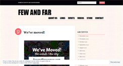 Desktop Screenshot of fewfar.wordpress.com