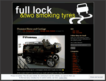 Tablet Screenshot of fulllockandtwosmokingtyres.wordpress.com