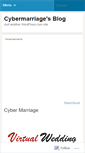 Mobile Screenshot of cybermarriage.wordpress.com