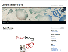 Tablet Screenshot of cybermarriage.wordpress.com