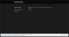 Desktop Screenshot of peteclub.wordpress.com