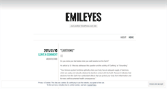 Desktop Screenshot of emileyes.wordpress.com