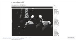 Desktop Screenshot of agreenlight.wordpress.com