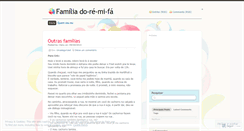 Desktop Screenshot of familiadoremifasol.wordpress.com