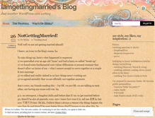 Tablet Screenshot of iamgettingmarried.wordpress.com