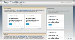 Desktop Screenshot of beersforalloccasions.wordpress.com