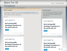 Tablet Screenshot of beersforalloccasions.wordpress.com