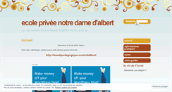 Desktop Screenshot of notredamealbert.wordpress.com