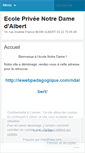 Mobile Screenshot of notredamealbert.wordpress.com