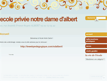 Tablet Screenshot of notredamealbert.wordpress.com