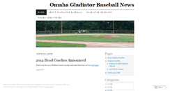 Desktop Screenshot of gladiatorbaseball.wordpress.com