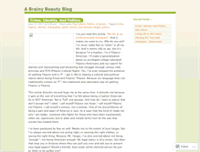 Tablet Screenshot of abrainybeautyblog.wordpress.com
