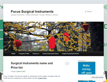Tablet Screenshot of focussurgicalinstruments.wordpress.com