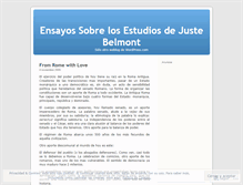 Tablet Screenshot of embajadorjuste.wordpress.com