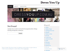 Tablet Screenshot of dressyouup.wordpress.com