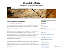 Tablet Screenshot of chemistrychris.wordpress.com