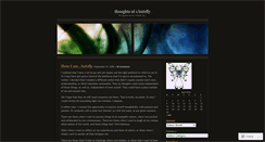 Desktop Screenshot of butrfly.wordpress.com