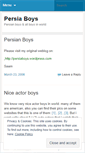 Mobile Screenshot of periaboys.wordpress.com