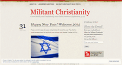 Desktop Screenshot of militantchristianity.wordpress.com
