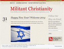 Tablet Screenshot of militantchristianity.wordpress.com