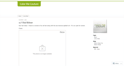 Desktop Screenshot of colormecouture.wordpress.com