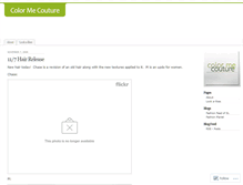 Tablet Screenshot of colormecouture.wordpress.com