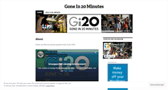 Desktop Screenshot of gonein20.wordpress.com