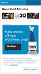 Mobile Screenshot of gonein20.wordpress.com