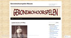 Desktop Screenshot of geronimohoorspel.wordpress.com