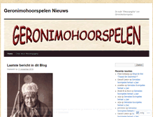Tablet Screenshot of geronimohoorspel.wordpress.com