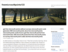 Tablet Screenshot of freemicrosoftpoints133.wordpress.com