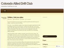 Tablet Screenshot of coloradoallieddriftclub.wordpress.com