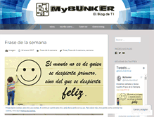 Tablet Screenshot of mybunker.wordpress.com