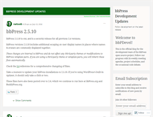 Tablet Screenshot of bbpdevel.wordpress.com