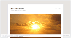 Desktop Screenshot of makefinedreams.wordpress.com