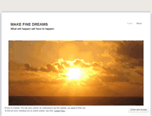 Tablet Screenshot of makefinedreams.wordpress.com