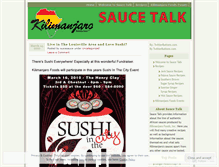 Tablet Screenshot of kilimanjarofoodssaucetalk.wordpress.com