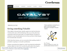 Tablet Screenshot of enterthecatalyst.wordpress.com