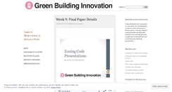 Desktop Screenshot of greenbuildinginnovation.wordpress.com