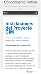 Mobile Screenshot of conocimientofurtivo.wordpress.com