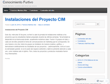 Tablet Screenshot of conocimientofurtivo.wordpress.com