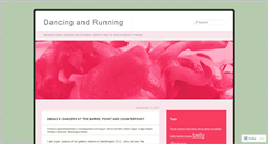 Desktop Screenshot of dancingandrunning.wordpress.com