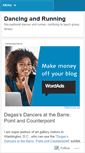 Mobile Screenshot of dancingandrunning.wordpress.com