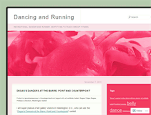 Tablet Screenshot of dancingandrunning.wordpress.com